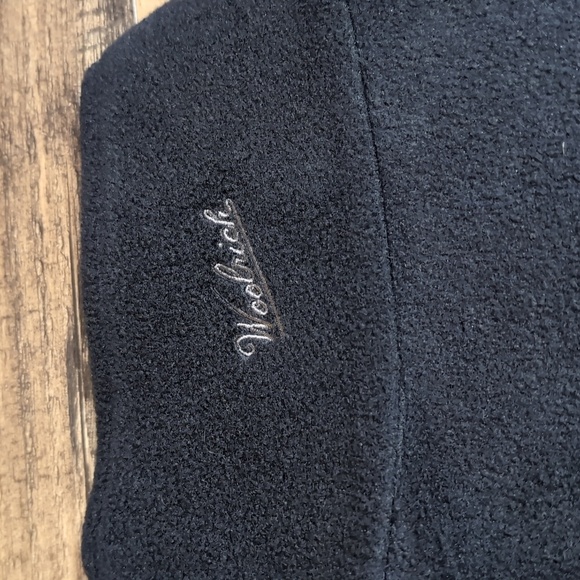 Woolrich Fleece Jacket Full Zip Size Large Blackout - Picture 8 of 8